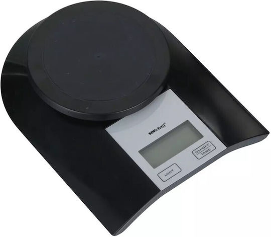 KING Hoff Ψηφιακή Ζυγαριά Κουζίνας με Κάδο έως 5kg Μαύρη