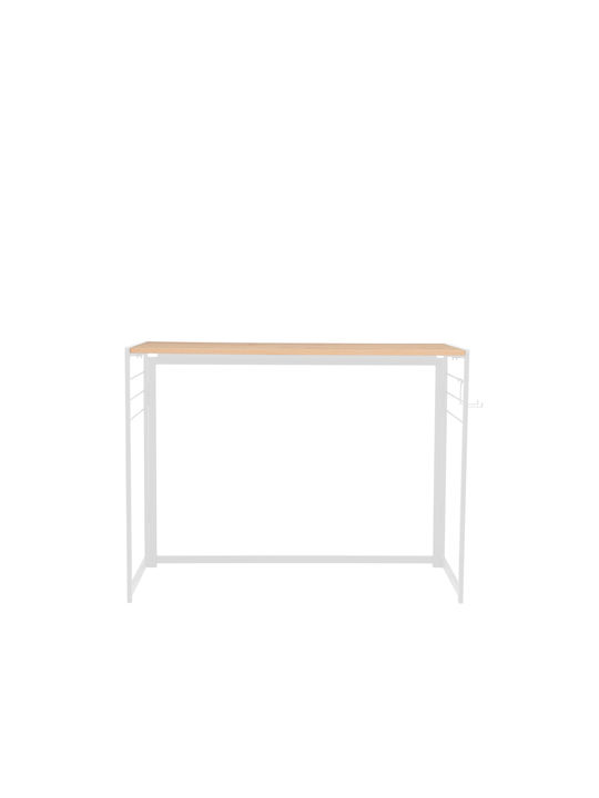 Birou Vitor Din Lemn Alb Cu Picioare Metalice 100x50x75cm