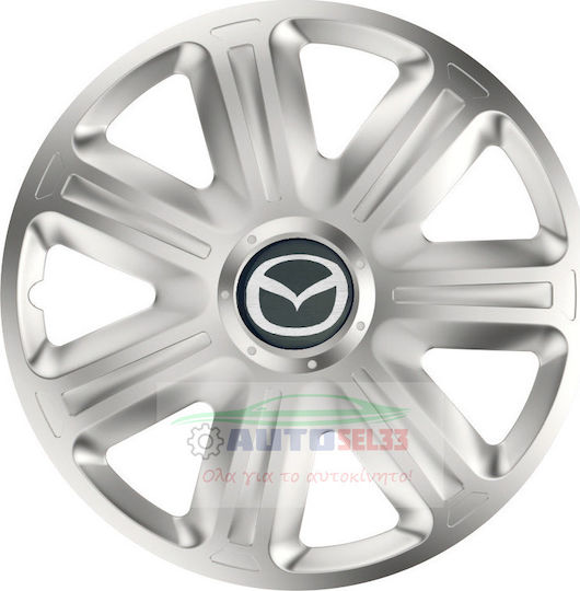 Versaco Set Capace De Roți Auto Comfort 111044 Compatibilitate Mazda 4 Bucăți 13 Argintii
