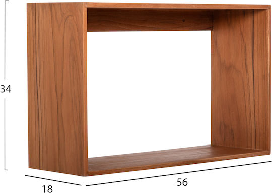 Ράφια Chengis Φυσικό (3τμχ) 60x20x38εκ.