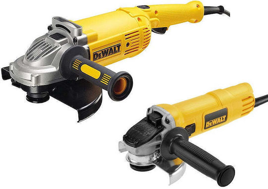 Dewalt Set 2 Räder 115mm 900W und 2200W Werkzeugset Strom