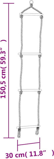 vidaXL Plastic Hanging Swing 150.5x15x15cm Blue