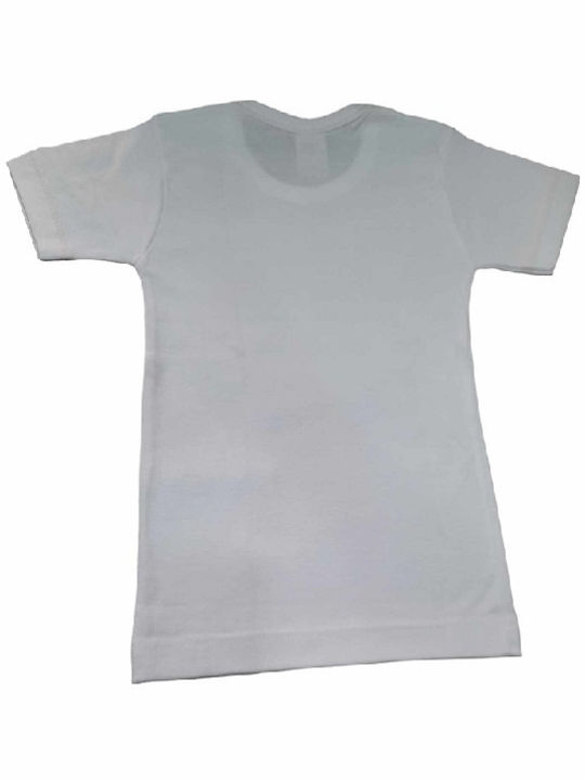 Afoi Giannakopouloi Kids' Undershirt Short-sleeved White