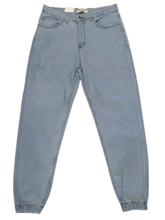 Senior Men's Jeans Pants Light Blue