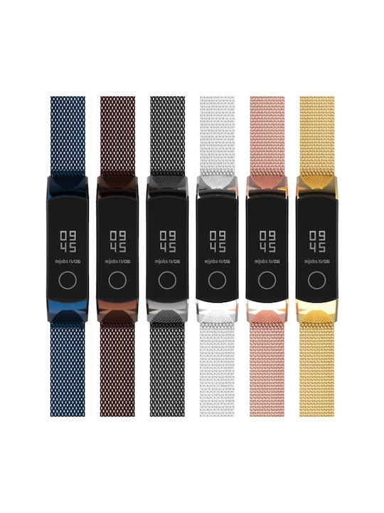 Mijobs Λουράκι Ανοξείδωτο Ατσάλι Μαύρο (Huawei Band 4)