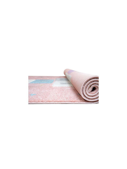 Viokarpet Детско килимче Розов 140x200см Viokarpet Детско килимче Розов 140x200см