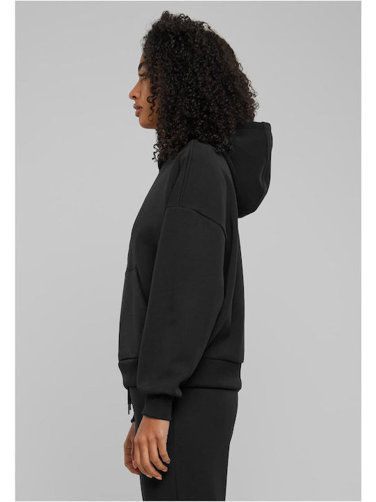 Urban Classics Women's Long Hooded Sweatshirt Black