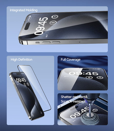 Usams 0.33mm Tempered Glass (iPhone 15 Pro)