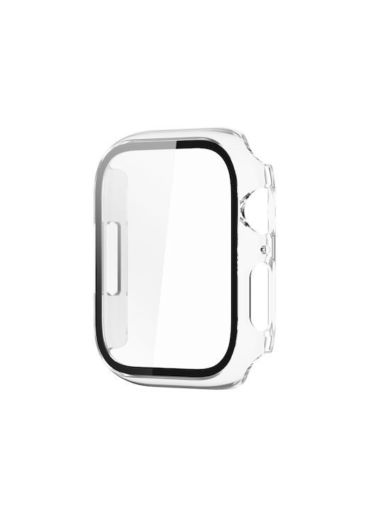 Plastic Case in Transparent color for Apple Watch Series 9 / 8 / 7 41mm.