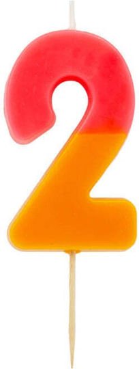 Talking Tables Geburtstagskerze Nummer "1" Bunt BDAY-CANDLE-ORG-1