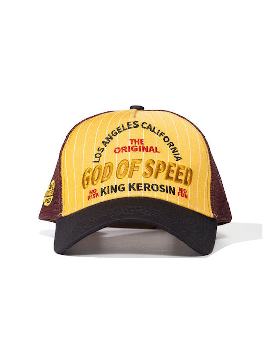 King Kerosin Trucker Cap Yellow