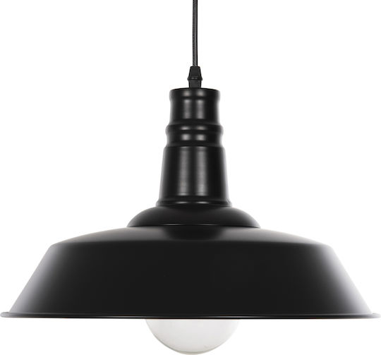 HomeMarkt Κρεμαστό Φωτιστικό Μαύρο με Ντουί E27 35εκ.