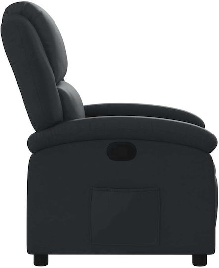 Фотьойл Relax С поставка за крака от Естествена Кожа Dark 71x86.5x99.5см