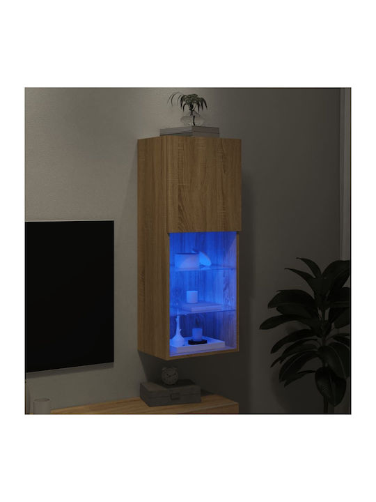 Kabinett Wand mit LED Coffee 40.5x30x102cm