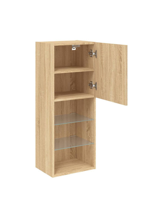 Kabinett Wand mit LED Coffee 40.5x30x102cm