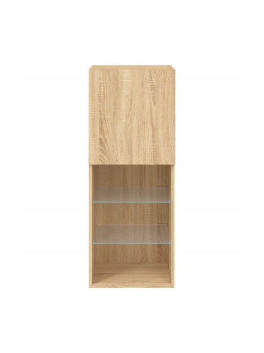 Kabinett Wand mit LED Coffee 40.5x30x102cm