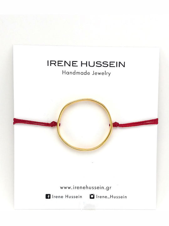 Irene Bracelet Macrame made of Cord Gold Plated