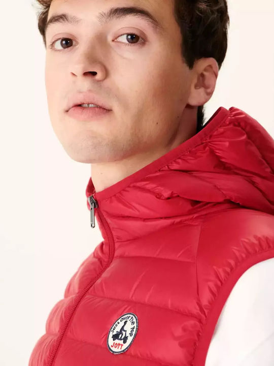 Just Over The Top Men's Sleeveless Puffer Jacket RED PAT-300-RED