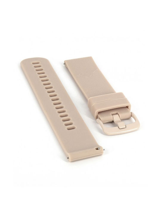 Lee Cooper Gummi-Armband Beige 22mm