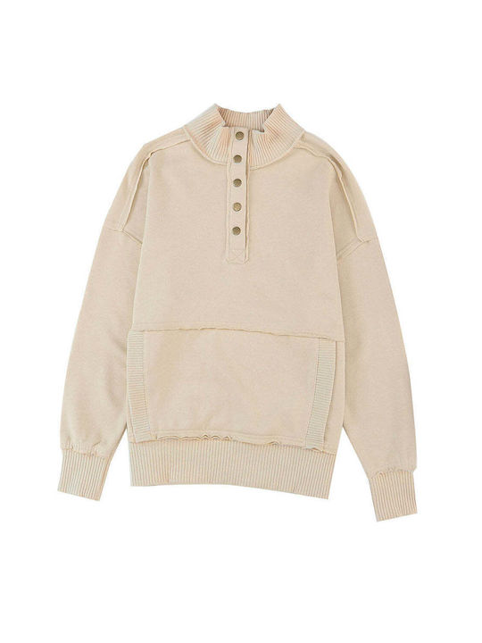 Amely Women's Blouse Long Sleeve Beige