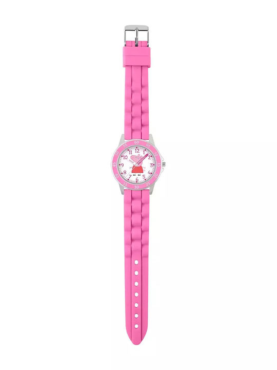 Disney Kinder-Analoguhr Peppa Pig mit Kautschuk/Plastikarmband Rosa