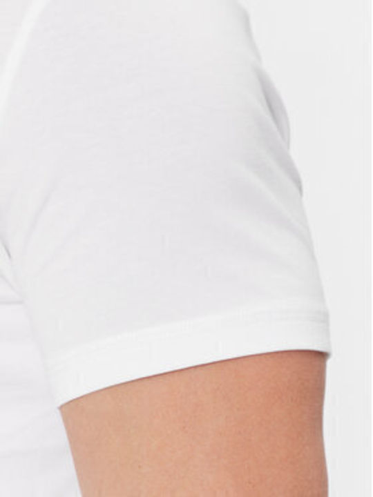 Caleb Men's Undershirts Short-sleeved White 2Pack