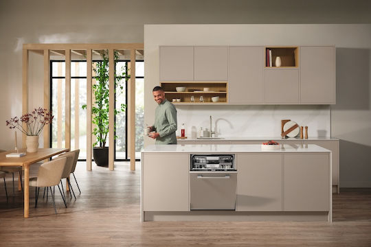 Miele Πλήρως Εντοιχιζόμενο Πλυντήριο Πιάτων με Wi-Fi για 14 Σερβίτσια Π59.8xY80.5εκ. Obsidian black Autodos
