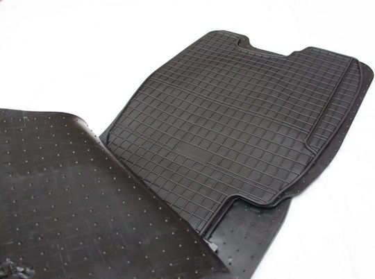 Refref Set of Front and Rear Mats 4pcs Tray Type for Honda Civic 2006-2012 Black
