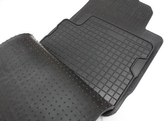 Refref Set of Front and Rear Mats 4pcs Tray Type for Fiat Bravo 2007+ Black