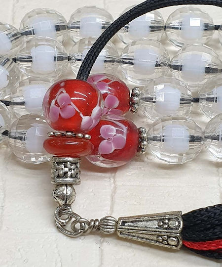 Roloi Komboloi Resin Worry Beads Transparent 35cm
