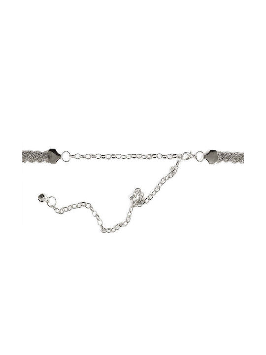 Ustyle Wide Women's Belt Chain Silver