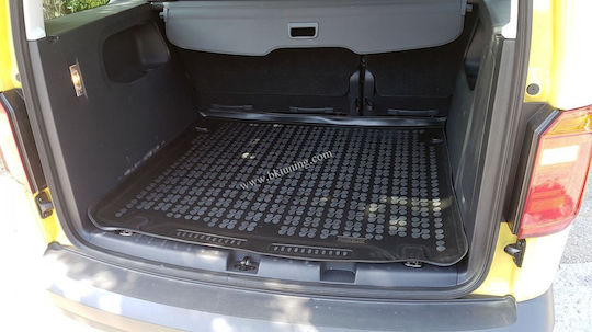 Sahler Trunk Mat Tray Type for Volkswagen Caddy 2004 Black