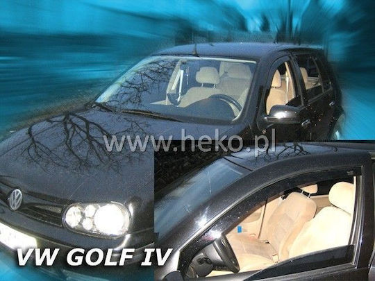 Set of Windbreakers Front Car Dark Fime for Volkswagen Golf 2pcs