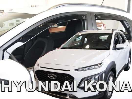 Set of Windbreakers Front and Rear Car for Hyundai Kona 4pcs