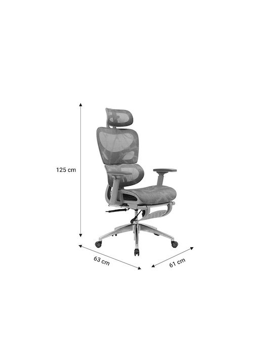 Pakketo Thelonius Executive Chair with Recline and Adjustable Arms Grey