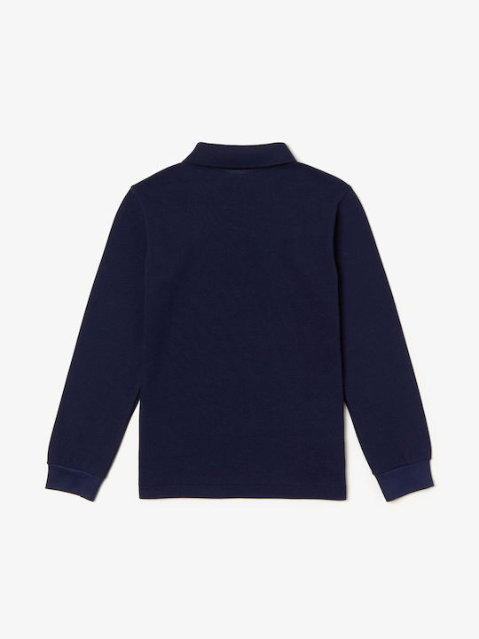 Lacoste Kids Polo Long Sleeve Navy Blue