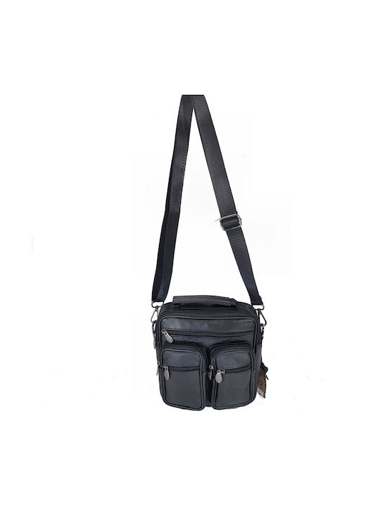 AC Leather Men's Bag Shoulder / Crossbody Black