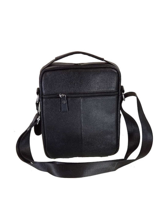 Piele Geantă pentru bărbați De umăr / tip crossbody Neagră