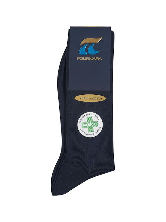 Pournara Medical Premium Herren Socken Blau 1Pack