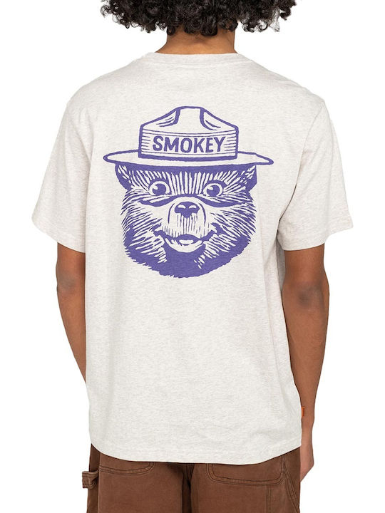 Element Smokey Bear Herren Kurzarmshirt Silber