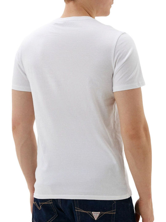 Guess Ss Men's Short Sleeve Blouse White