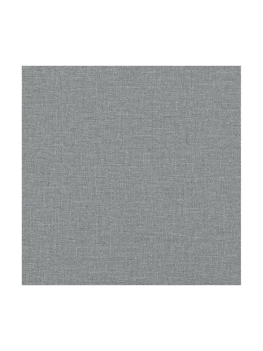 Canapea Cu Trei Locuri Gri Deschis Cu Perne Decorative 198x77x80cm