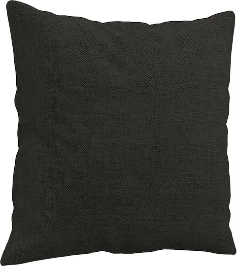 Canapea Cu Trei Locuri Neagră Cu Perne Decorative 198x77x80cm