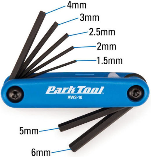 Parktool Fold-up Hex Wrench Set Πολυεργαλείo Ποδηλάτου