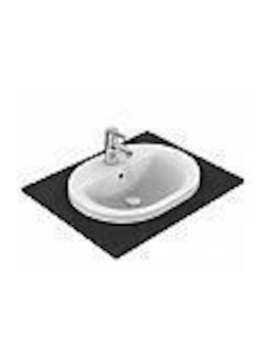 Ideal Standard Drop-In Spüle Porzellan B55xT43cm