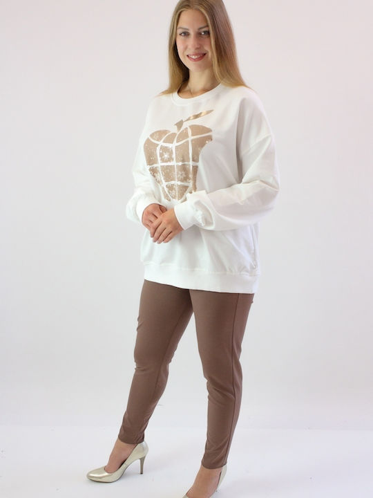 Brak Women's Long Sweatshirt Cream