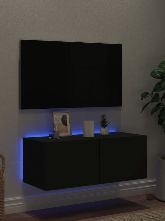 TV Stand Black L80xW35xH31cm