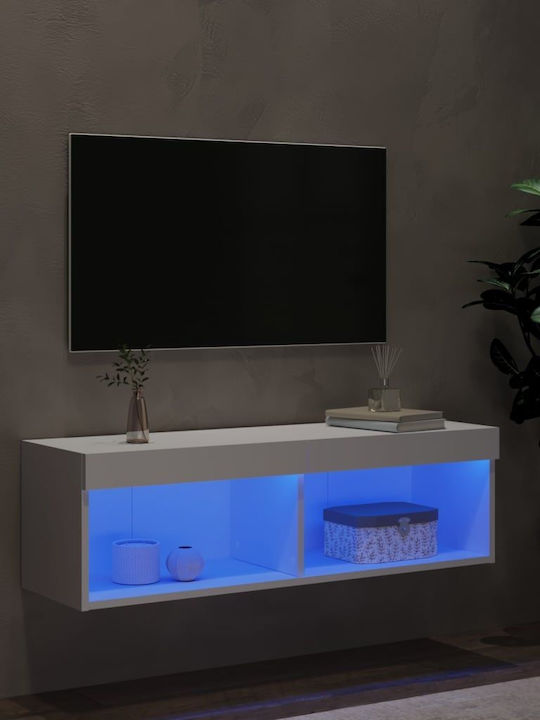 TV-Ständer Weiß M100xP30xH30cm