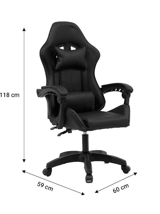 Pakketo William Artificial Leather Gaming Chair Black-Blue