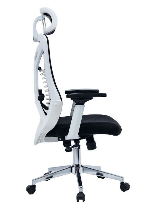 Pakketo Andrew Executive Office Chair With Recline And Adjustable Arms Black-White